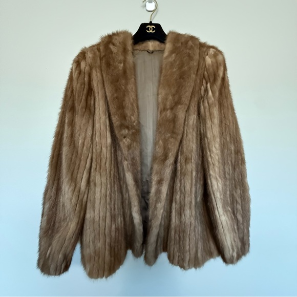 Vintage Jackets & Blazers - Beautiful Vintage Real Fur Brown Fur Coat